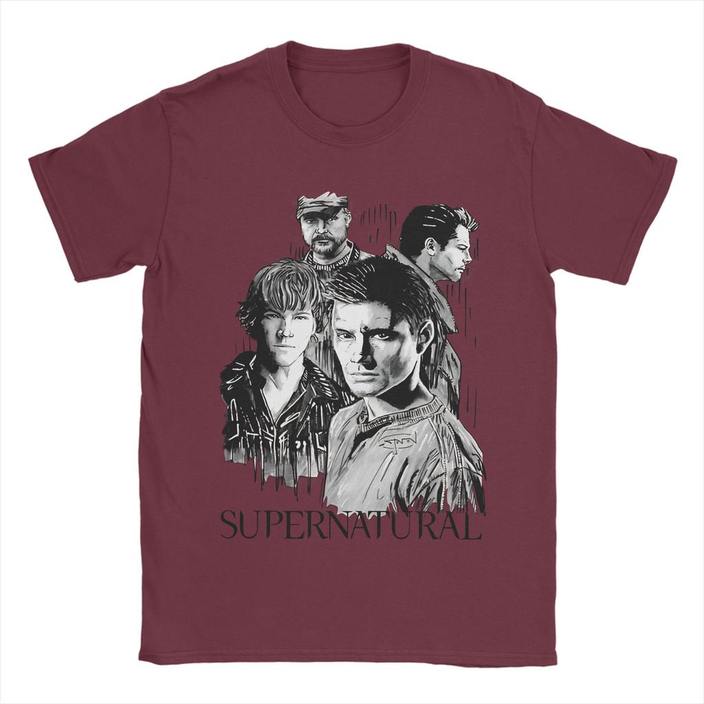 Dean Winchester Supernatural Graphic Printing T Shirt Men Women  Pure Cotton  Tee Shirt Clothes