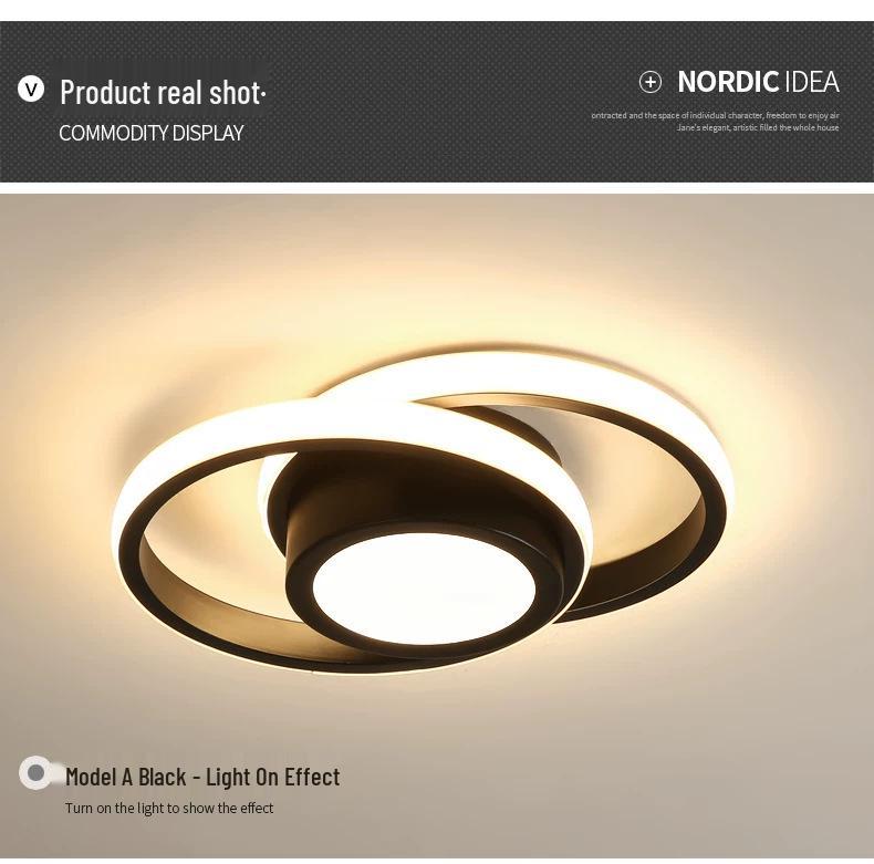 Скандинавський світлодіодний стельовий світильник для холу, гардеробної, сходової клітки, балкона та коридору