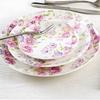 3pcs/lot, 10 & 8 & 6 inch, bone china dinner plates dinner sets, pocelain kitchen plates, ceramic complete plates  dining