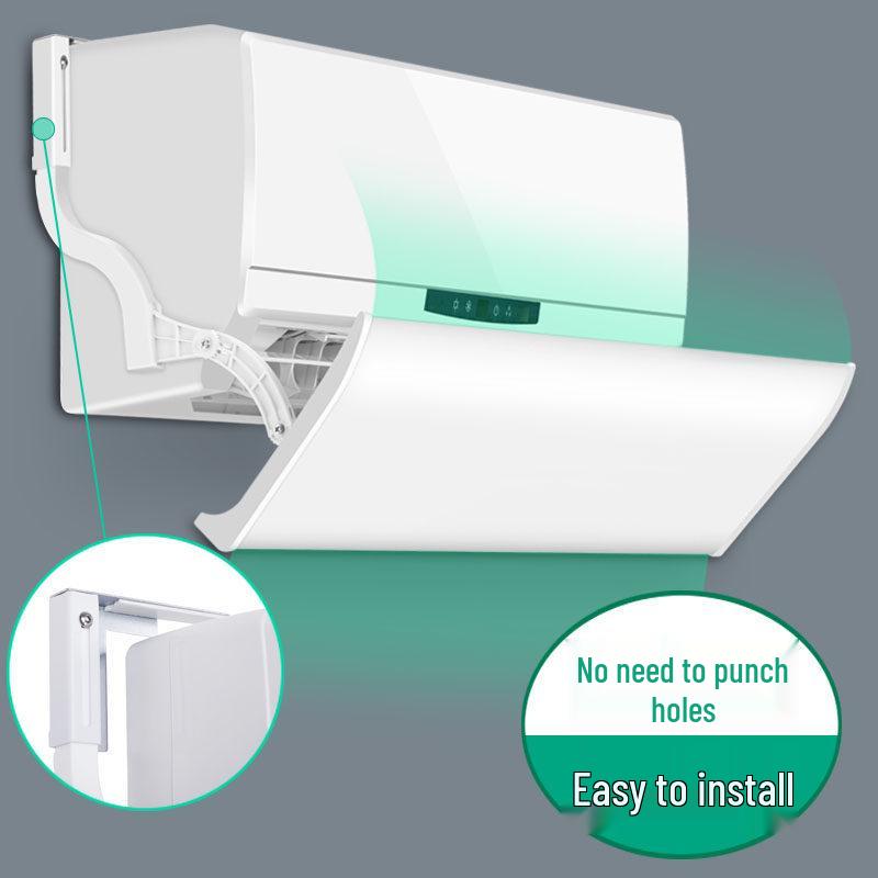 Universal Wall-Mounted Air Conditioner Wind Deflector for Cooling and Windproofing