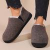 Order A Size Up New House Shoes Casual Women Shoes Winter Indoor Fluffy Home Shoes for Men Outdoor Antiskid High Ankle Furry Slippers
