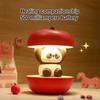 Apples Panda Night Light USB Rechargeable LED Bedside Lamp Ambient Light Christmas Festival Cute Mood Light for Bedroom Desk Decor
