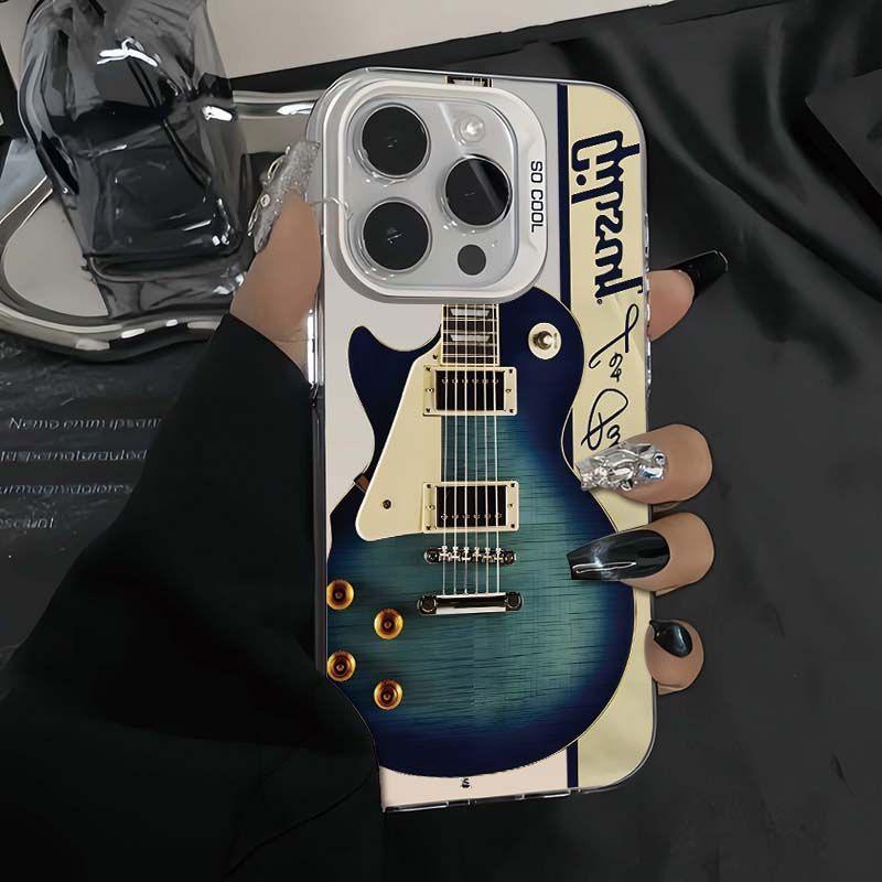 Custodia per iPhone 17/15 Pro Ispirata alla Chitarra Personalizzata per Apple 16 Pro Max/14/13 con Design Unico