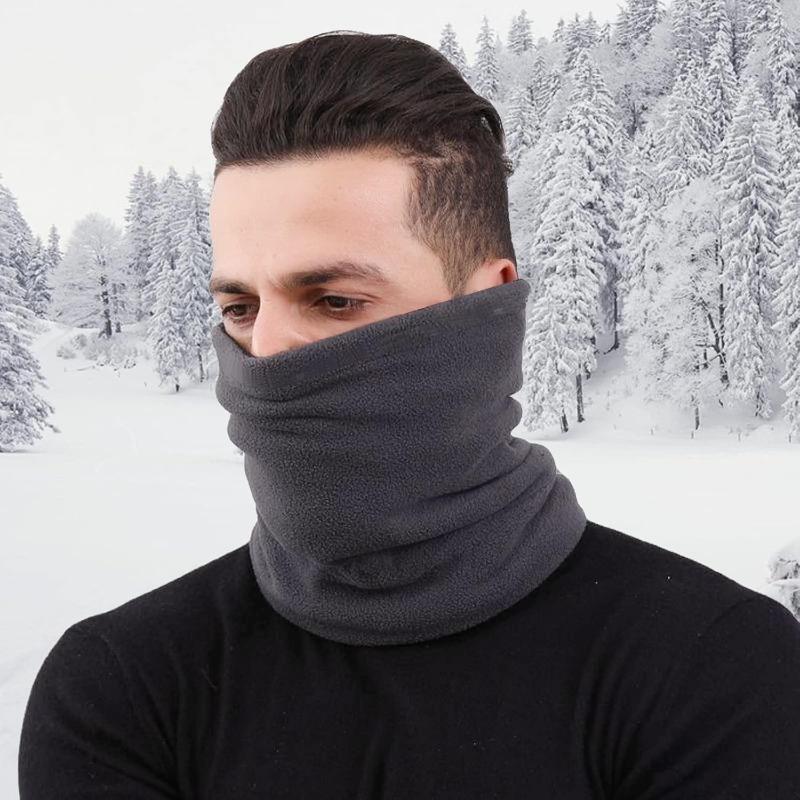 Windproof Face Cover Fleece Balaclava Motorcycle Mask Thermal Neck Warmer Scarf For Cycling Camping Men Women Cold Protection