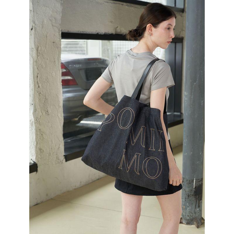 

Pomiimo Horizontal All-Match Letters One-Shoulder Canvas Bag