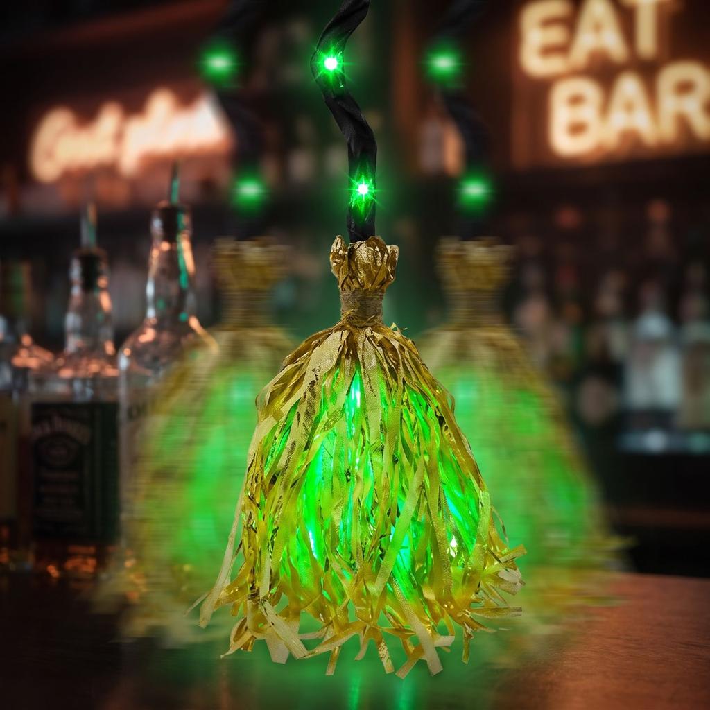 2er-Pack Halloween animierte leuchtende Hexe mit unheimlichen Geräuschen, bewegt sich nach oben, für die Innendekoration