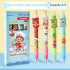 4Pcs 0.5Mm Black Blue Ink Gel Pen School Office Supplies Kawaii Cute Erasable Gel Pen Set Korean Stationery