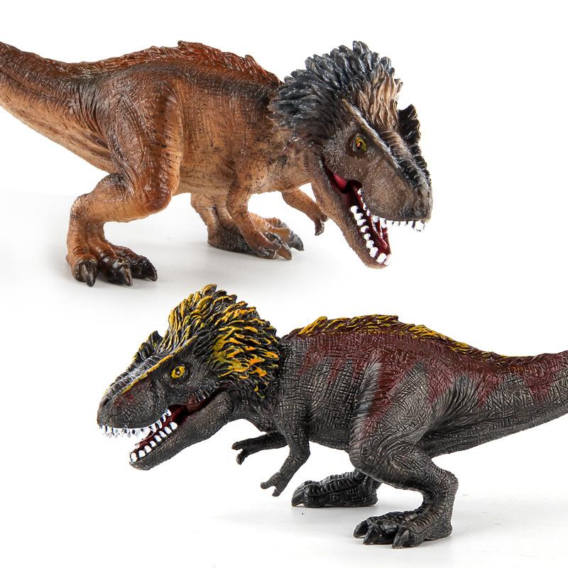 Animal Jurassic Simulation Tyrannosaurus Rex Dinosaur Model Solid Squatting Tyrannosaurus Rex Static Animal Ornament Toy