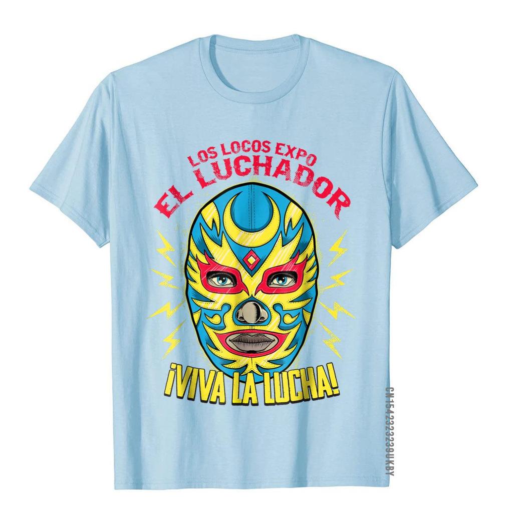 Viva La Lucha Luchador Lucha Libre Wrestling Fan Tshirt Plain Crazy Tops T Shirt Cotton Top T-Shirts For Men Cool