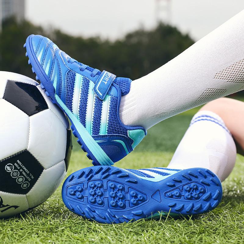 Training Children's Football Shoes Men's Summer Velcro Boys Spikes Children's Mesh Girls 2025 Elementary School Children's Broken
