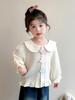 2026 New Girls' Long-Sleeved Doll Shirt with Three-Dimensional Embroidery - Spring/Autumn Style