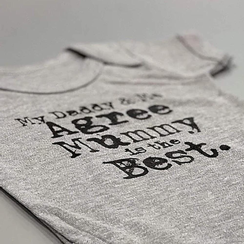 

Папа и я согласны, мама лучше всех, оригинальный боди для малыша, подарок на бэби шауэр, Рождество 4XL