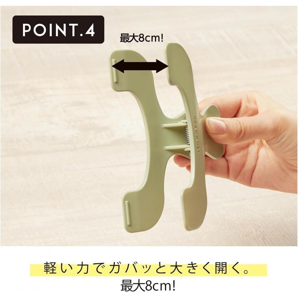 Sunstar Stationery Clip Ukanmuri Clip Waterly Clear 2 Pieces Set N3623300
