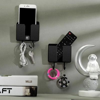 1-4 Stück Wandmontierte Aufbewahrungsbox Multifunktionale Stanzfreie Organizer TV-Fernbedienung DIY Handy Stecker Ladehalter