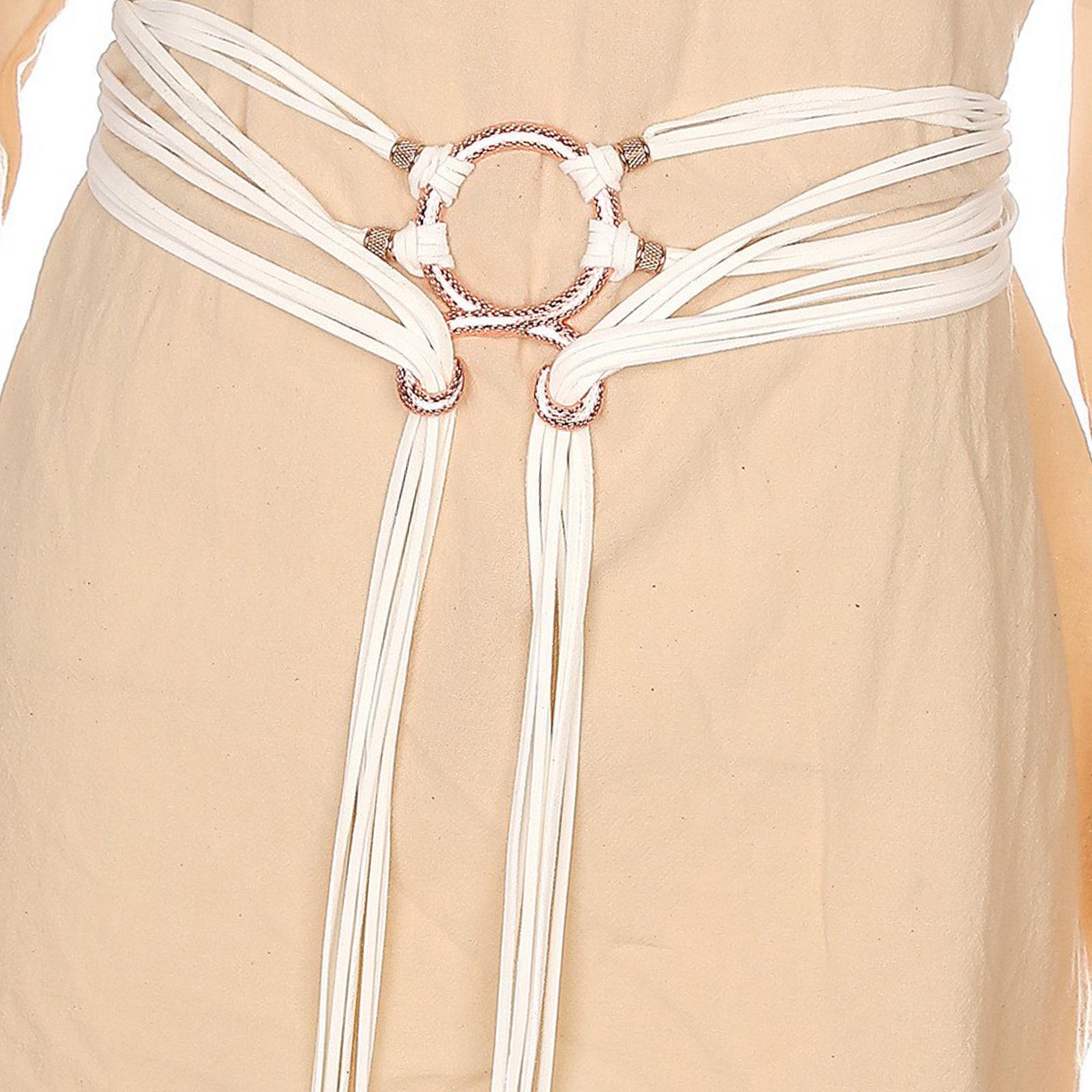 

Stylish Retro Knot Waist Belt Waist Rope For Women Comfortable Waist Styling Accessory for Dresses and Sweater Decors белый