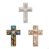 2D Acrylic Art Religious Wall Cross .8x11.8inch Elegant Artwork for Baptism, Wedding Accessory