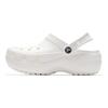 Crocs Sabot Plateforme Classique EVA Nuage Classique Sandales Vintage Femme Blanc