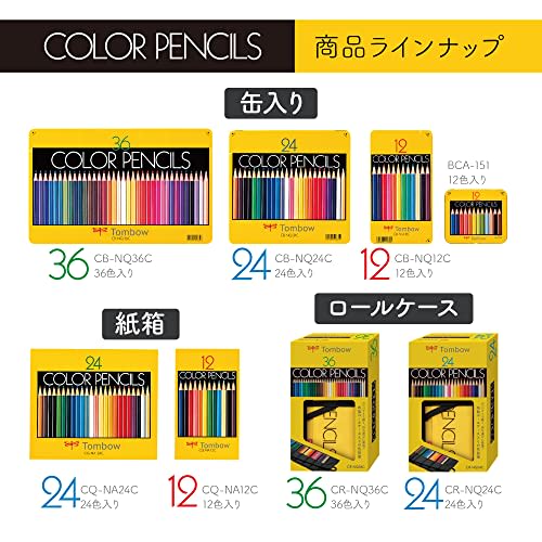 Tombow Colored Pencil NQ 12 Colors CB-NQ12C