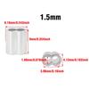 30/50PCS M1.2 M1.5 M2 M3 M4 Aluminum Crimping Loop Sleeve Double Hole Wire Rope Sleeves Steel Wire Loops Clip Fixed Accessories