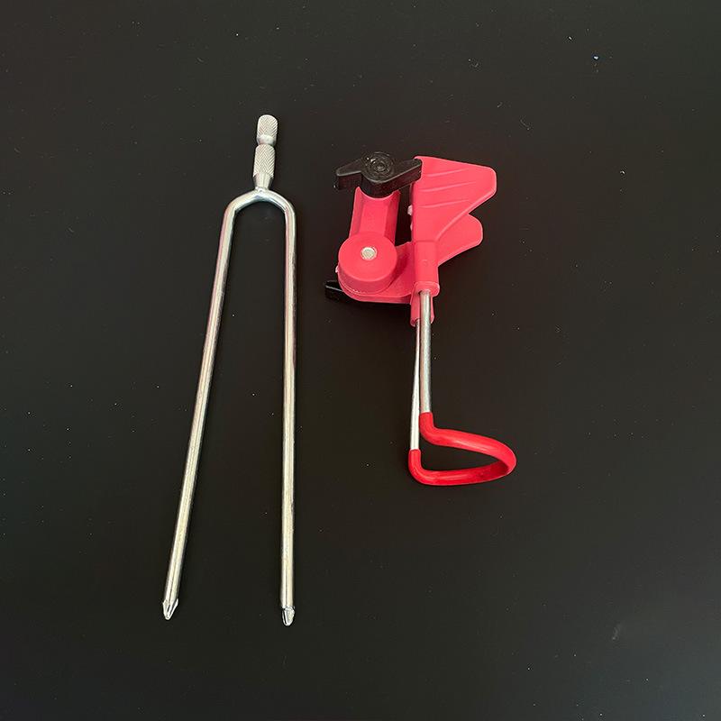 Luminous Dual-Purpose Fishing Rod Bracket with Adjustable Positioning