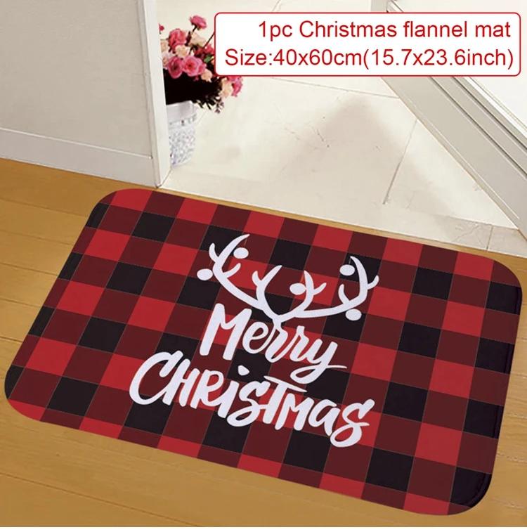 Christmas Door Mat Santa Claus Outdoor Carpet Merry Christmas Decorations for Home  Navidad Xmas Ornament New Year 2025