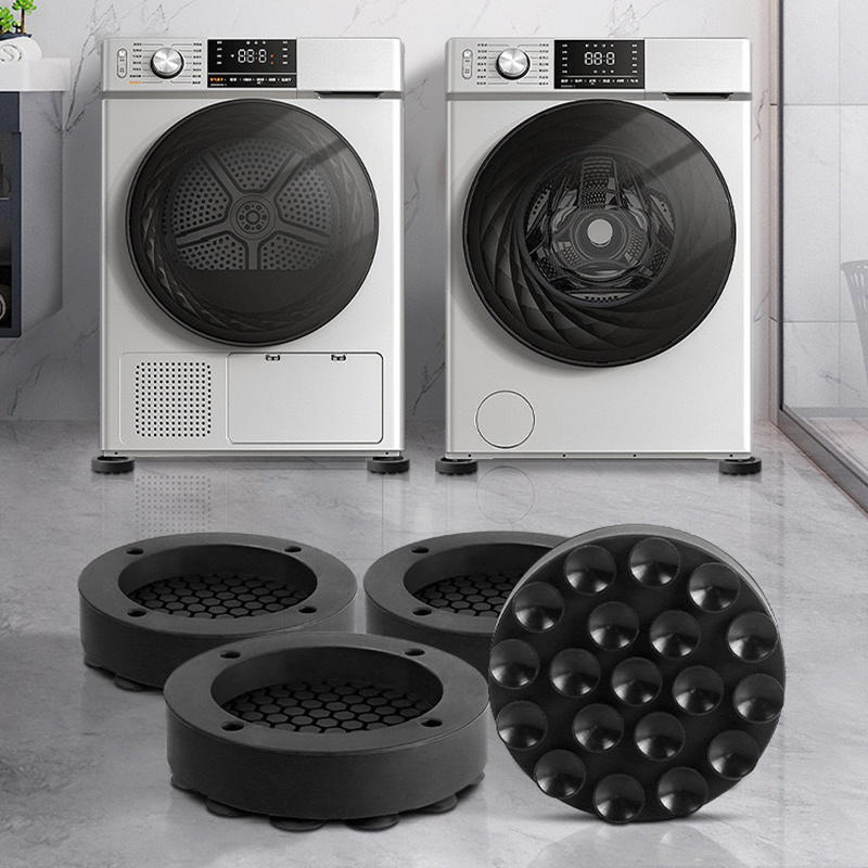 4PCS Universal Anti-Vibration Washing Machine Foot Pads Non-Slip Stabilizer Base Noise Cancelling Refrigerator Feet Suction Cup Anti Slip Pad