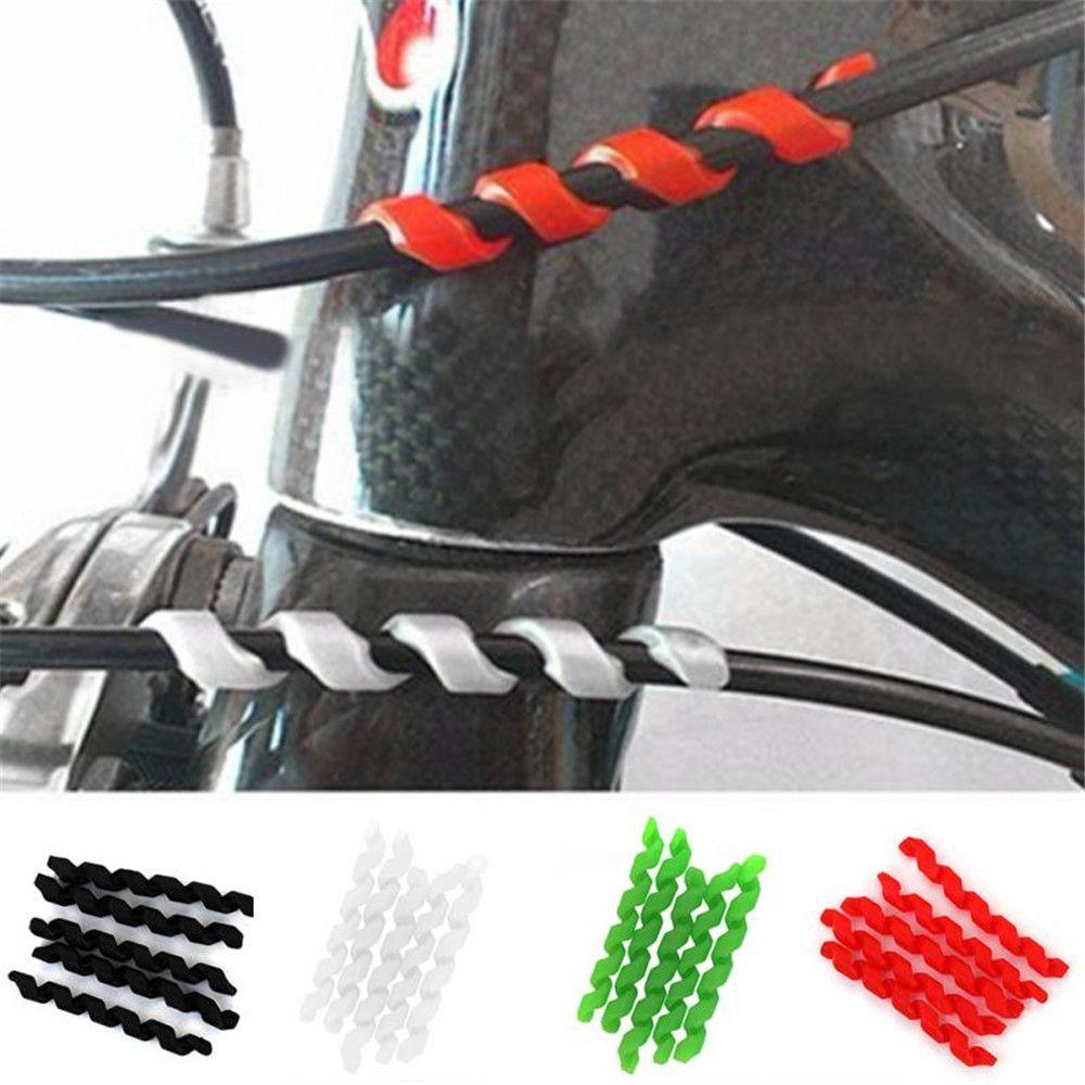

Spiral Sleeve Hosing Silicone Rubber Brake Gear Brake Cable Protector Bike Frame Protector