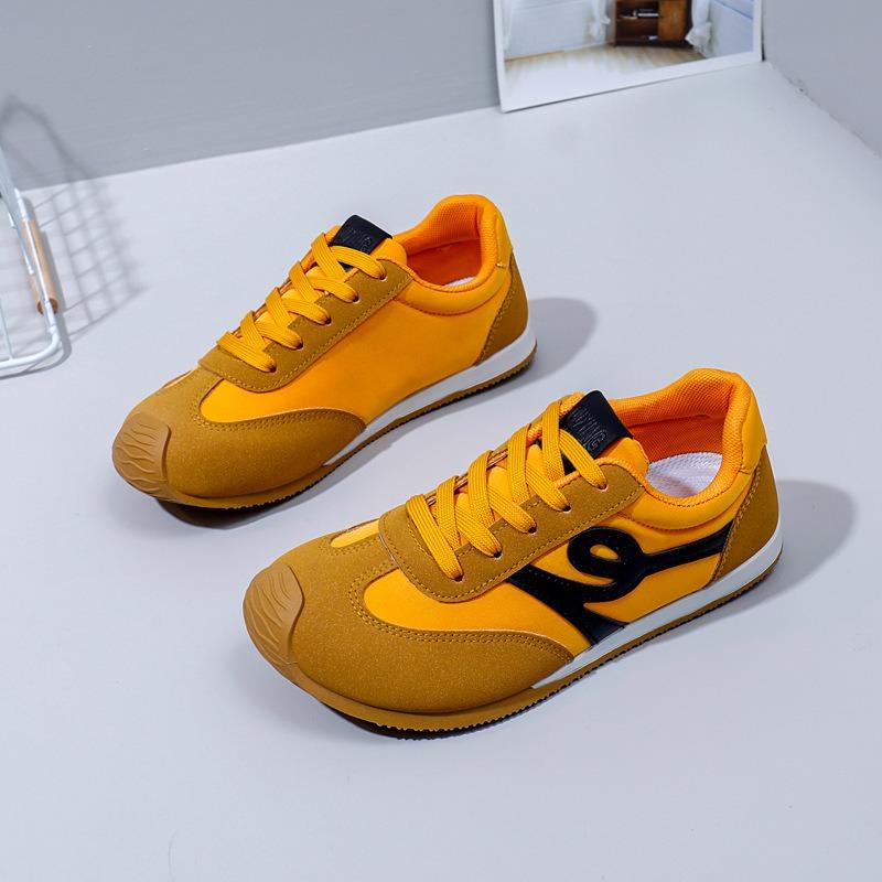 Atmungsaktive Damenschuhe, Damen-Freizeitschuhe mit niedrigem Schaft, Board-Schuhe, Schwammschuhe mit dicker Sohle