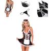 Sexy Lace Lingerie French Maid Cosplay Costume Set Halloween Party Outfit