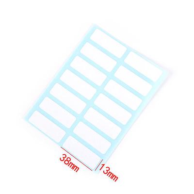 12Sheet Self Adhesive Sticky White Label Writable Name Stickers Blank Note Label