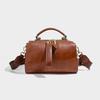 Niche designer women's pillow bag 2026 new model Boston handbag with patchwork leather, shoulder and crossbody bag