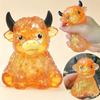 Cute Cow Squishy Maltose Fidget Toy Soft Cow  Squeeze Toy Small Cute Animal Anti Stress Splat Decompressions Vent Squeeze Toy
