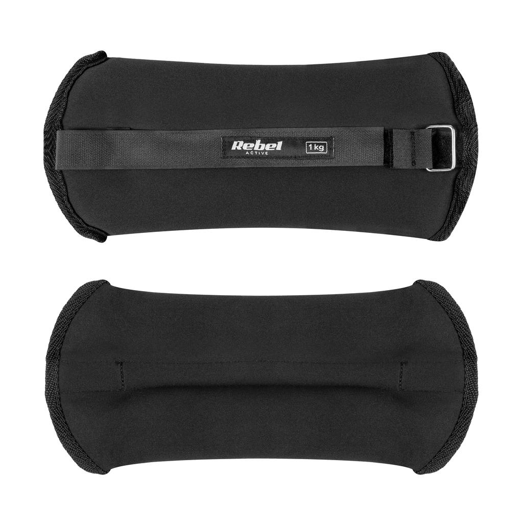 Ankle And Wrist Weights, Legs, Arms, Adjustable, Comfortable, 2X1Kg Rebel