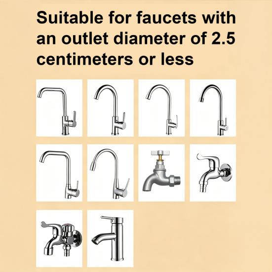 High Density Faucet Filter, Splash Proof Cotton Pouch Kit, Tap Cartridge with Sediment Barrier, Fine Fiber Mesh Purifier, Kitchen Accessories for Home