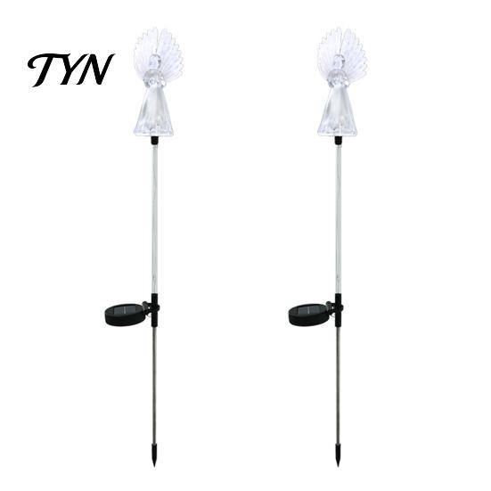 Weatherproof Angel Figurines Solar Garden Light, LED Yard Stake Waterproof Statue for Cemetery Memorial Decorative Lamp Graveyard Patio Lawn