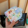 PVC Dopamine Coin Purse Printed Mini Cloth Storage Bag Small Makeup Lipstick Bag  Travel