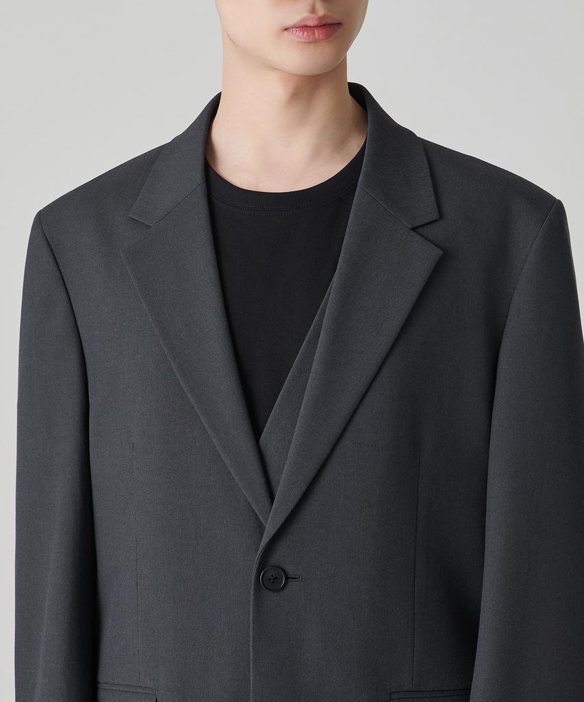 Musinsa Standard Oversized Layered Blazer [Grey]