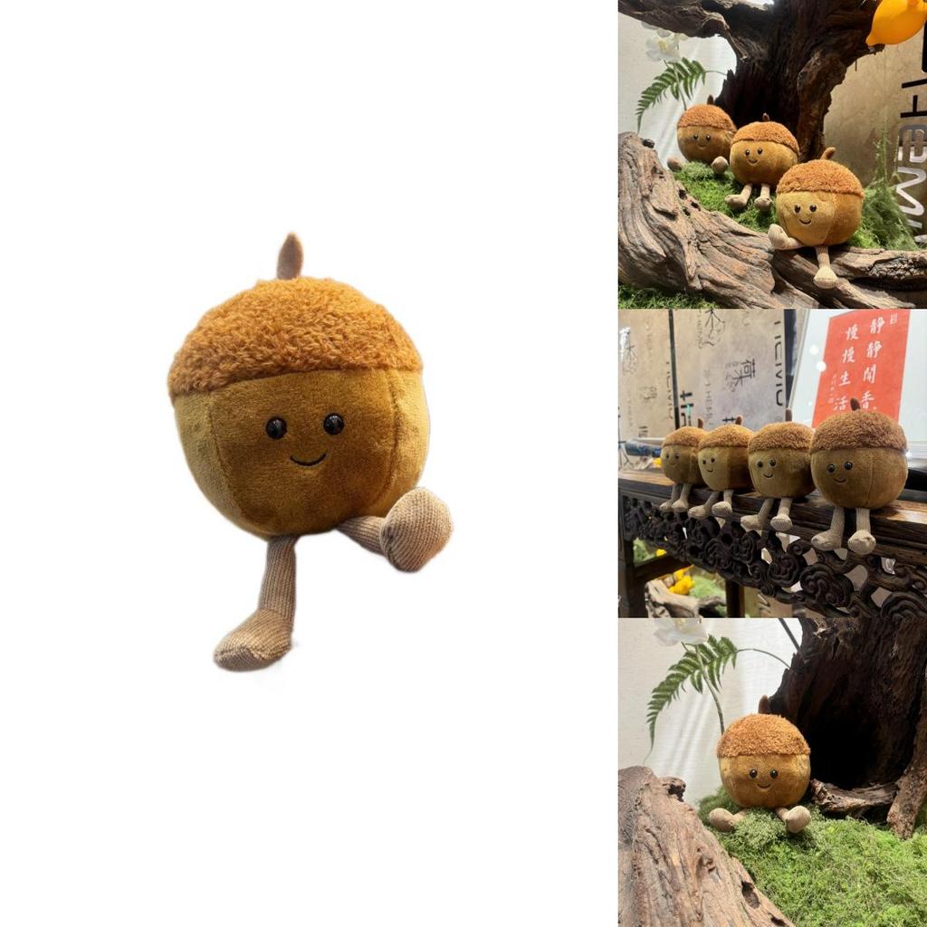 Jc Acorn Plush Toy With Soft Short Pile For Christmas Decor Gift