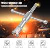 Draht Verdrehen Werkzeug Abisolierzange und Twister für Abisolieren und Verdrehen 11/12/13AWG Massivdrähte für