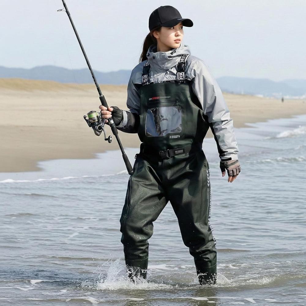 DreS CheSt High Wader Radial Sole Waterproof Breathable FiShing BootS S 2xl menS