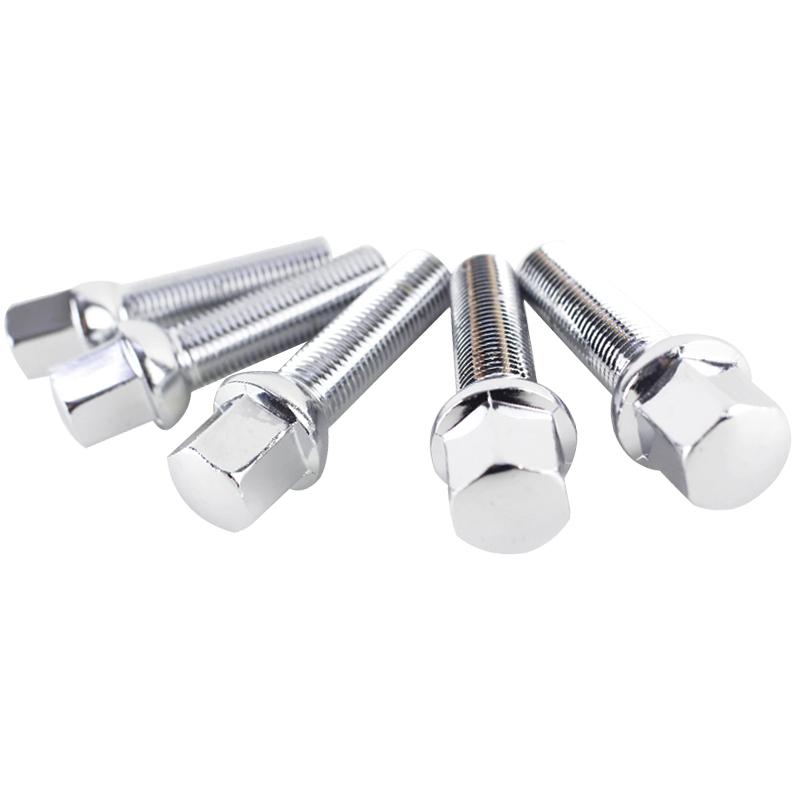 10PCS Car Alloy Wheel Nut Bolts Screw For BMW Benz VW Golf Thread Length 28/35/40/45/50mm M14x1.5 14x1.25 12x1.5 12x1.25