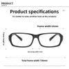 New Vintage Square Frame Glasses Ultra Lightweight Comfortable Non Lens Eyewear Classic Retro Style