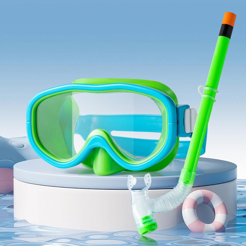 

Eyewear Snorkel Set Anti-Fog Waterproof Snorkeling Goggles Professional Uv Protection Children Surfing Glasses Beach A5