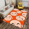 Cartoon Faces Pattern Carpet suitable as a non-slip mat for the living room or bedroom sofa