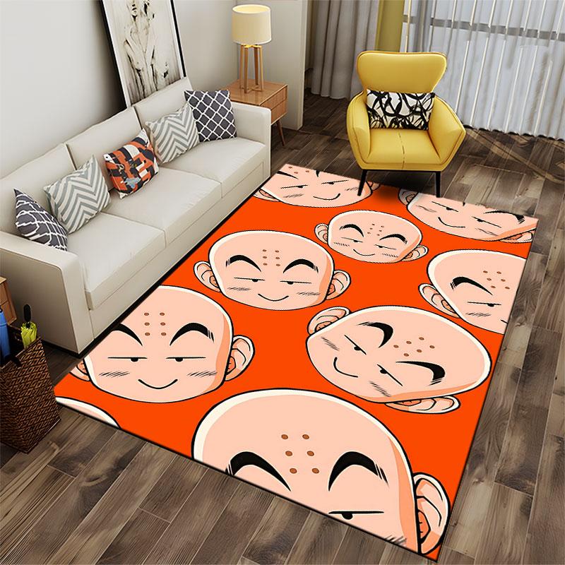 Cartoon Faces Pattern Carpet suitable as a non-slip mat for the living room or bedroom sofa