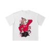 260 GSM Double Yarn 32 Count 100% Cotton Chainsaw Man V6 Power Print Unisex Heavy Cotton T Shirt