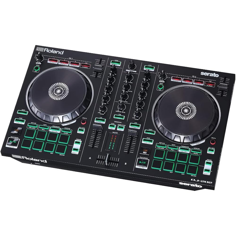 Roland Roland DJ Controller DJ-202 Serato DJ Compatible with PCDJ TR-909/TR-808/TR-707/TR-606 Sou...