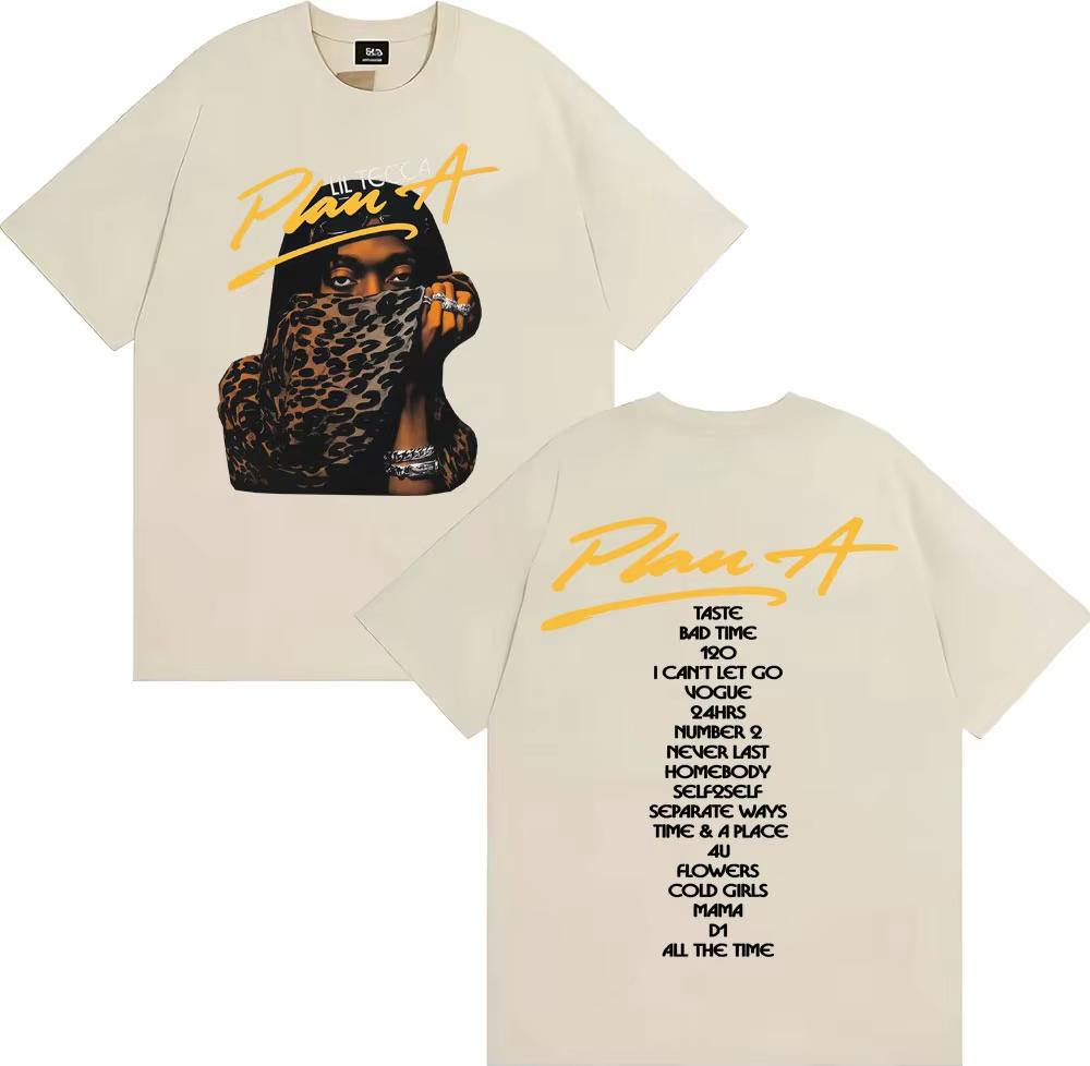 

2026 Rapper Lil Tecca Plan A Album Tour Graphic T Shirts Mens Clothing Fashion Trend Cool Tshirt Casual Cozy T Shirt Tops Tees 4XL