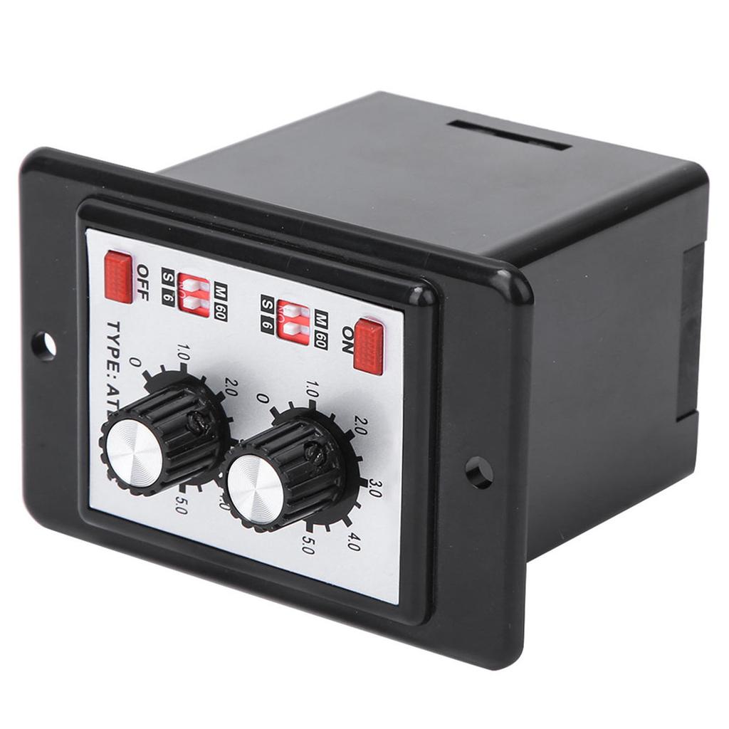 Ein Aus Twin Timer Relais Knopf Steuerung Zeitschalter ATDVYC 6S60M (DC 24V)