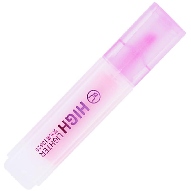 Deli S625 Fluorescent Pink Highlighters, 10-Pack